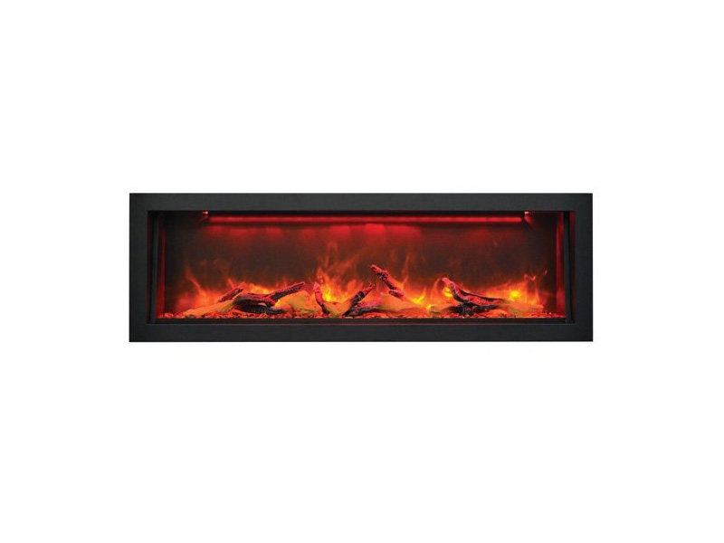 Amantii BI-50-DEEP 50" Electric Fireplace - Multi-Color Flame, Indoor/Outdoor Use, 4800 BTU Heater