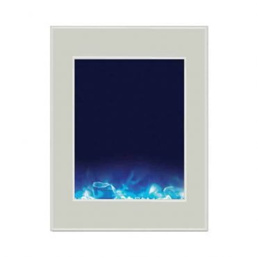 Amantii White Glass Surround for ZECL-2939-BG Fireplace Inserts